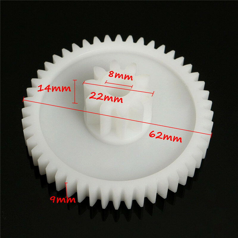 1Pc Plastic White Gear Hole 8mm For 550 Motor Children Car Electric Vehicle Electrical Equipment Supplies Motor Gear Accessorie
