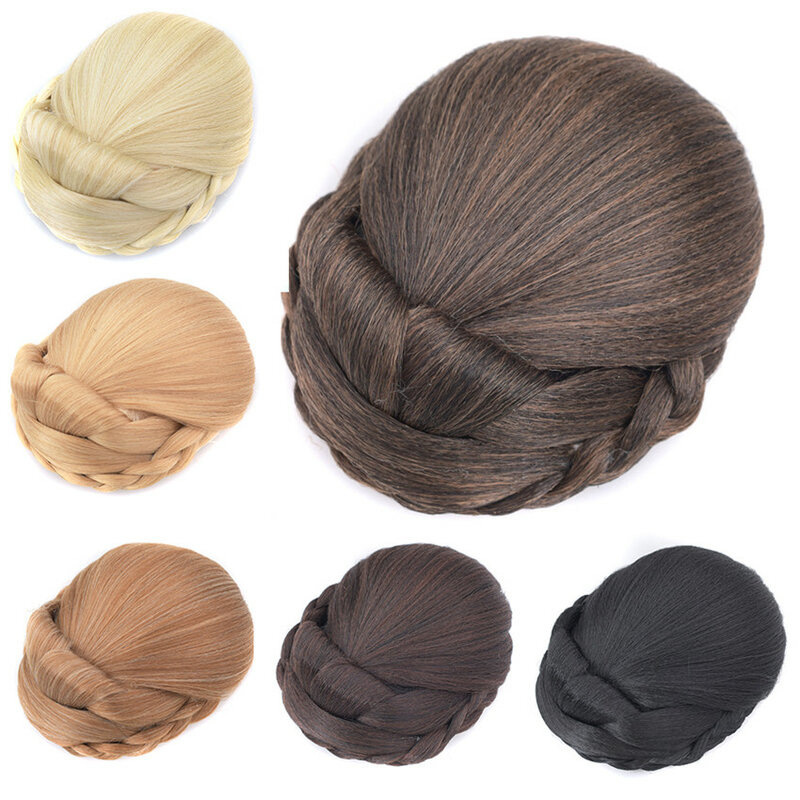 Gres Hair Buns for Women, réinitialisation In Hair, Updo Blonde, High Temperature Fiber, Synthetic Hairpieces for Lady