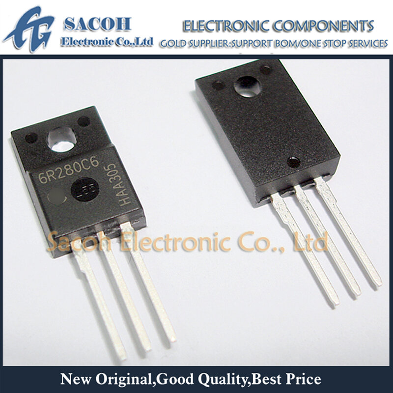 New Original 10Pcs IPA60R280C6 6R280C6 OR IPA60R280CFD7 60R280F7 TO-220F 13.8A 600V Power MOSFET