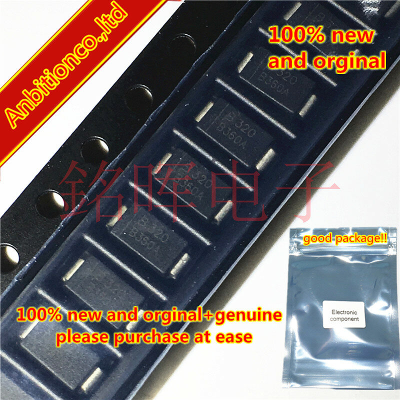10-20 шт 100% новый и оригинальный CD214A-B360LF Schottky барьер выпрямительный чип диодный шелк-экран B360A DO214AC в наличии