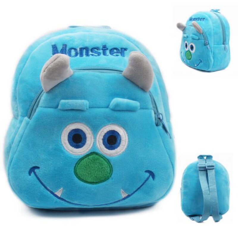 2018 Monsters University Plush Students In School Bag Backpack Children In Kindergarten Mini Schoolbag Mochila Escolar