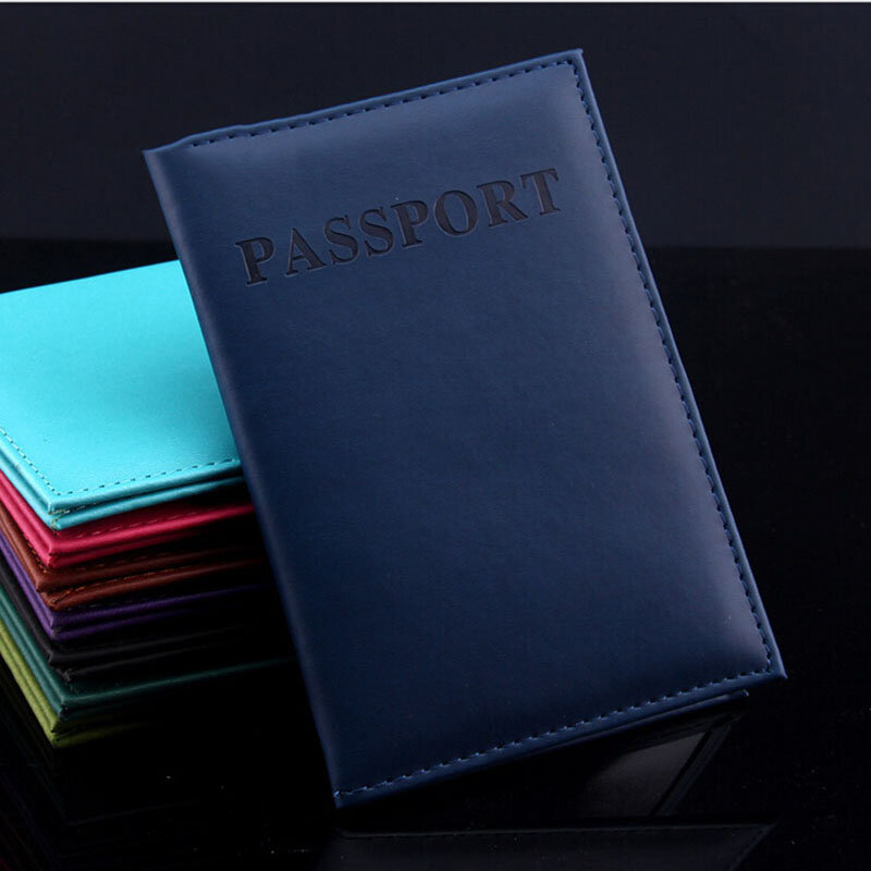 New Artificial Leather Women Passport Holder Couple Models Women's Travel Passport Cover Unisex Card Case Man Card Holder