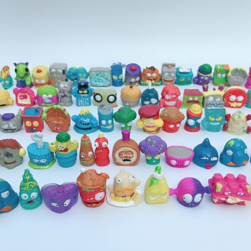 100pcs/1lot Garbage Grossery Gang  Doll Figure 3cm #796 Action Figures Brinquedo PVC Doll Collection Model Toys Gifts