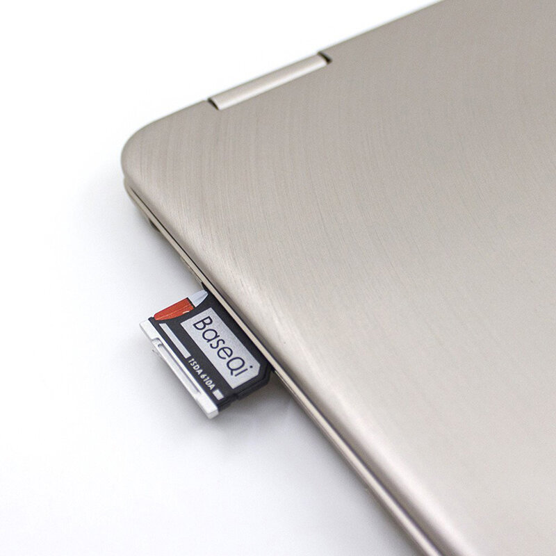 BASEQI 알루미늄 마이크로 SD 카드 어댑터, Asus ZenBook Flip ux360CA 모델 610A 메모리 카드 리더기