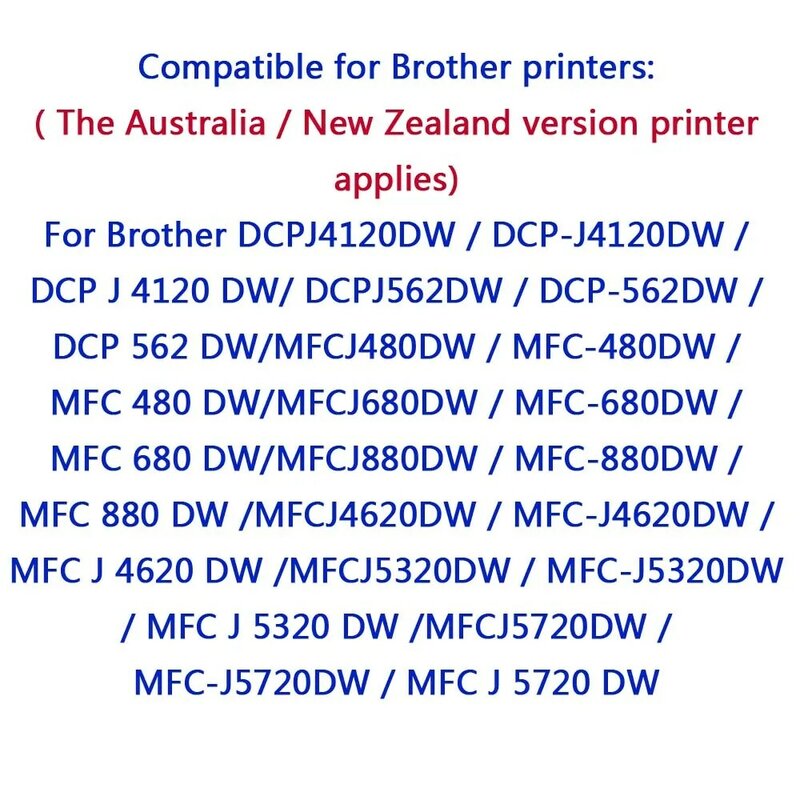 (4 Hitam, 2Cyan,2Magenta,2 kuning) kompatibel LC233xl Cartridges IJ tinta untuk saudara DCP-562DW MFC-480DW pencetak MFC-880DW MFC-680DW