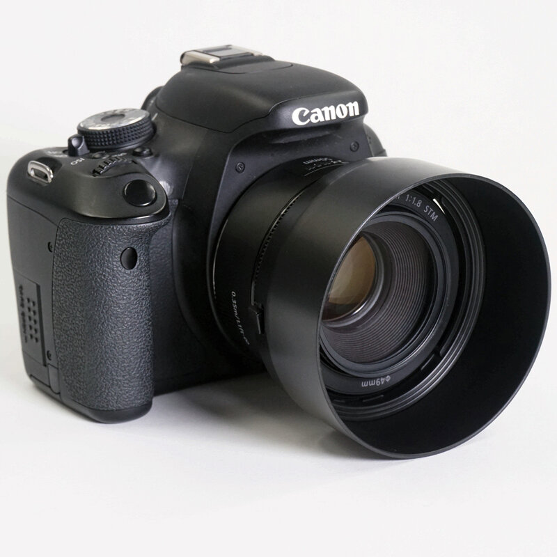 ES-68 ES 68 ES68 レンズフード可逆カメラレンテアクセサリーキヤノン EF 50 ミリメートル f/1.8 STM