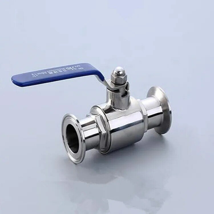 Válvula de bola sanitaria de acero inoxidable 3/4, 304 ", 19mm, 1,5", triple abrazadera tipo férula para Homebrew, producto diario