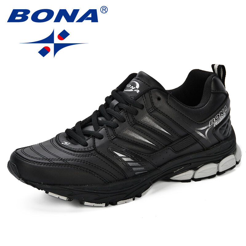 BONA nowy styl projektowania mężczyzn buty oddychające popularne męskie buty do biegania tenisówki na świeżym powietrzu sportowe buty wygodne bezpłatna wysyłka