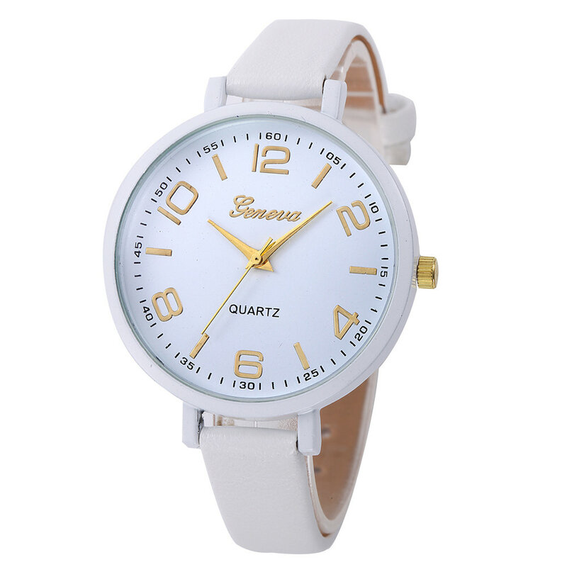 Genewa na co dzień warcaby Faux skórzane zegarek kwarcowy analogowy zegarek na rękę luksusowe pulseira relogio feminino panie kobiety zegarki Reloj Mujer