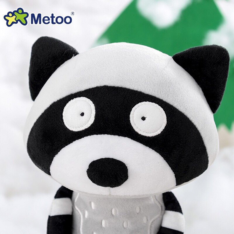 Metoo-Cartoon Stuffed Animals Brinquedos de pelúcia para crianças, raposa, guaxinim, girafa, esquilo, bonecos de coala, presentes de aniversário e Natal 35cm