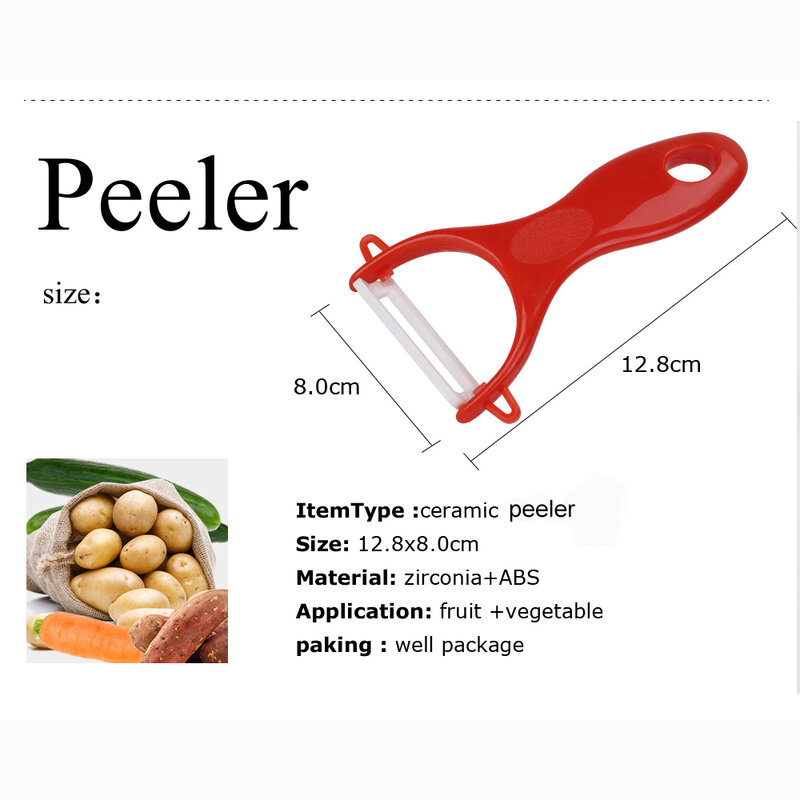 Couteau à éplucher les légumes fruits, éplucheur de pommes de terre en céramique coupe-légumes couteau à éplucher les pommes Gadgets de cuisine accessoires