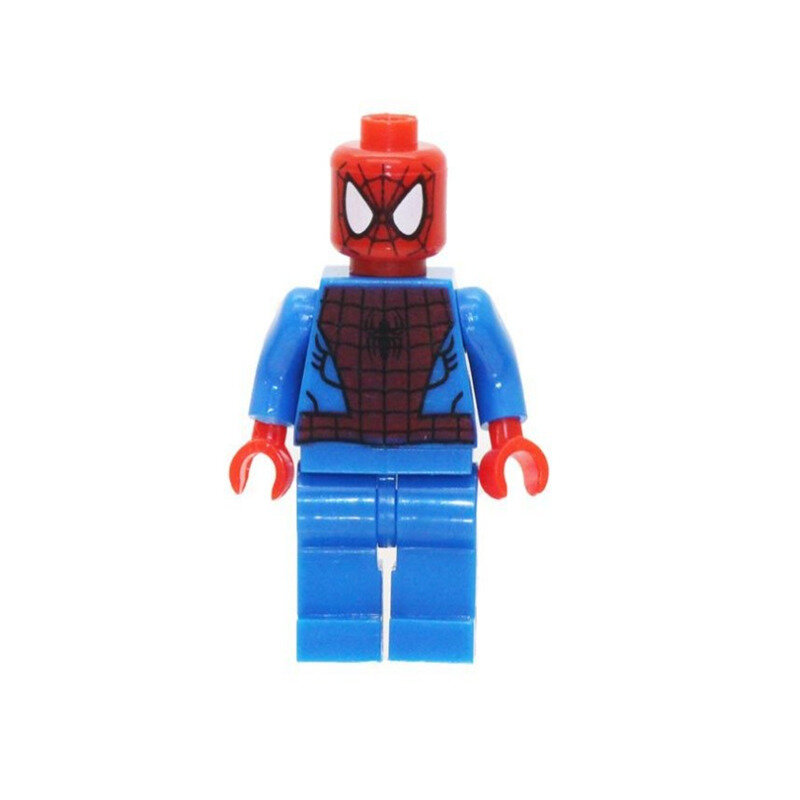 5cm 8 unids/set Superman Batman, Avengers Hulk de Marvel Capitán América Spider Man Iron Man bloque Mini figura de acción juguetes para regalo de niño