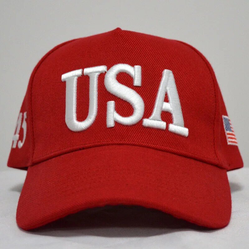 แฟชั่น Trump เบสบอล USA เย็บปักถักร้อย GOP Republican รักชาติ Caps ผู้ชายผู้หญิงสบายๆ Trump หมวก CP0149