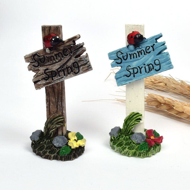 1 pieza Mini bienvenida Hada en miniatura de jardín Bonsai decoración artesanía figurillas decorativas Micro paisaje casa de muñecas Accesorios