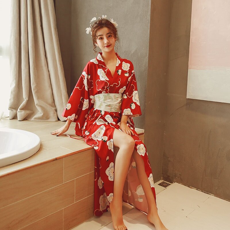 Fantasia kimono japonesa feminina, vestido tradicional quimonos 2018 obi haori geisha dd1488