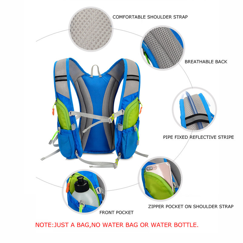 TANLUHU 675 Ultralight odkryty maraton jazda na rowerze piesze wycieczki plecak nawadniający paczka torba-kamizelka dla 2L worek wody pęcherza butelka