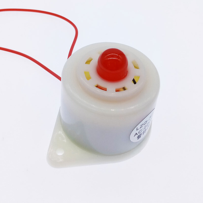 Alarme bip eletrônico com luz intermitente, indicador de alarme acústico-óptico, 12V, 24V, 220V, LZQ-3D