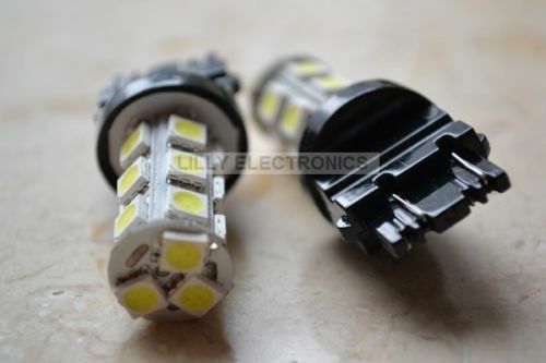 2 bombillas LED de freno, 3157, 3156, 18, 5050 SMD, color blanco