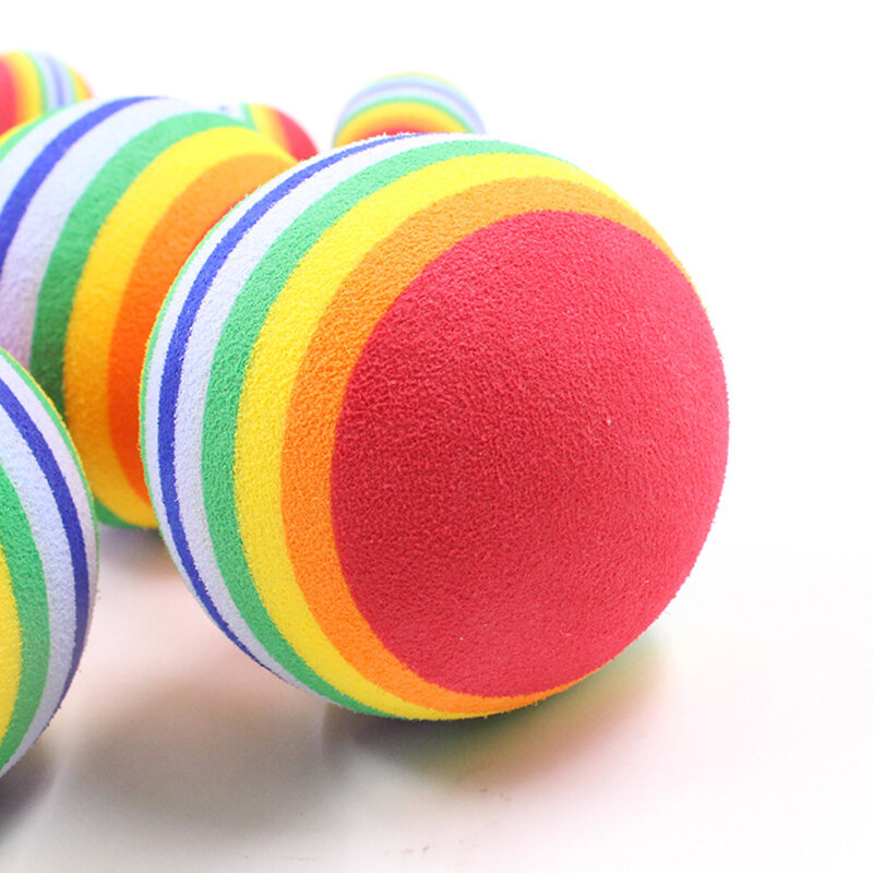 5PC/Lot Rainbow Balls Toy For Small Pets Dog Chew Toys Ball For Puppy Dogs Cats Tennis Balls Dog Toy Chihuahua Pet Products