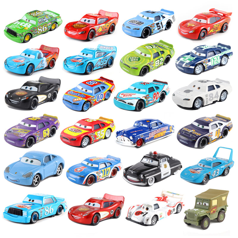 Cars Disney Pixar Cars 3 Cars 2 Mater Huston Jackson Storm Ramirez 1:55 Diecast Metal Alloy Model Toys For Boy Christmas Gift