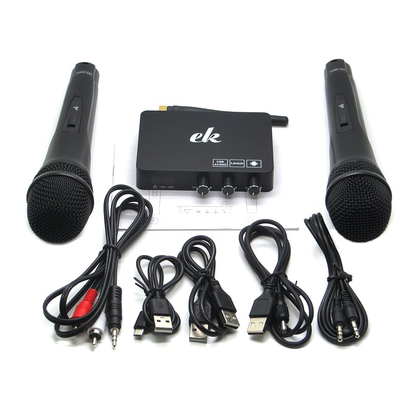 5 sztuk/partia K2 domu Mini bezprzewodowy Karaoke Aduio mikser dźwięku System śpiew maszyna do Android TV Box PC telefon komórkowy