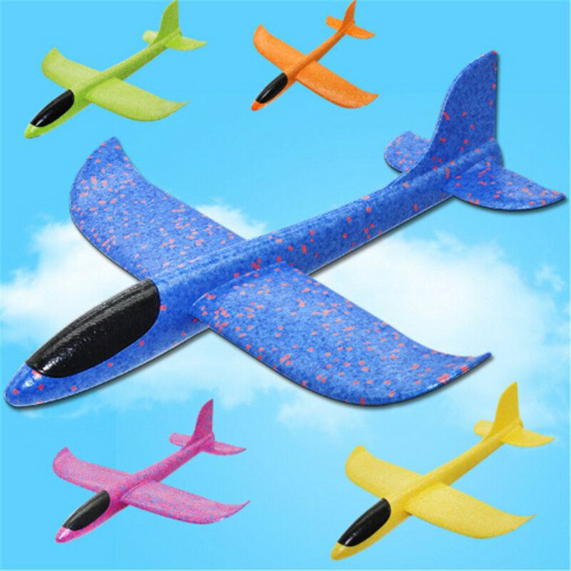 Planador epp avião de espuma colorido ao ar livre, lance mão, crianças presente brinquedo interessante