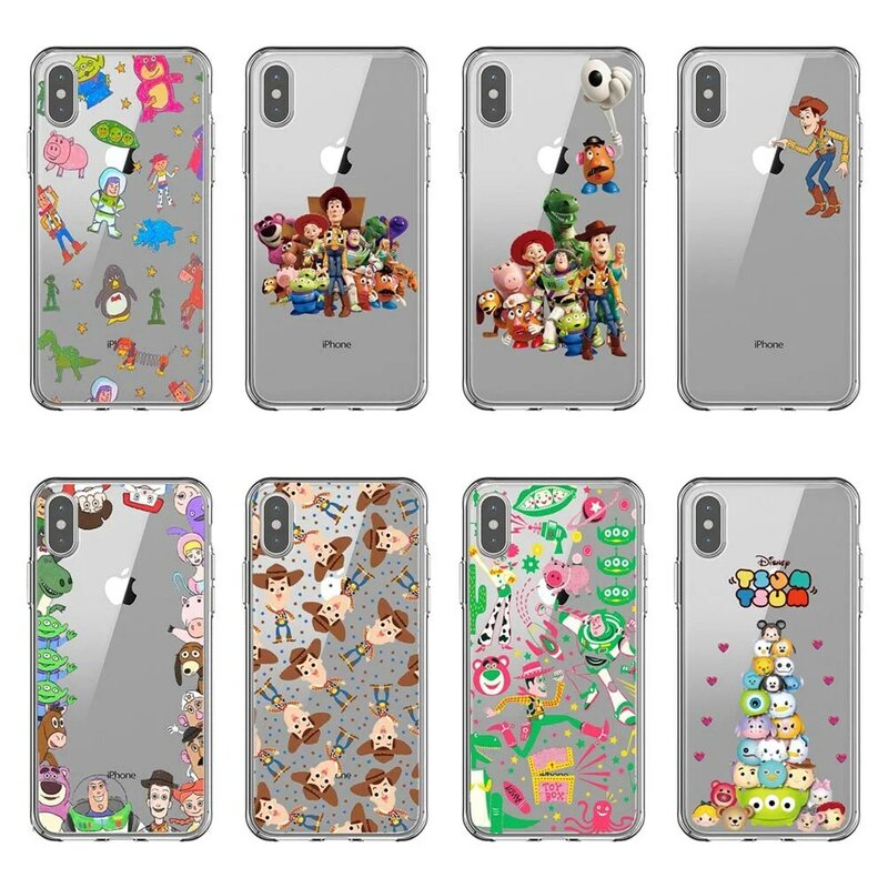 Cowboy Woody Buzz Lightyear Toy Story souple silicone TPU coques de téléphone couverture pour iPhone X 5 5S SE 6 6S Plus 7 8 Plus XS XR XS MAX