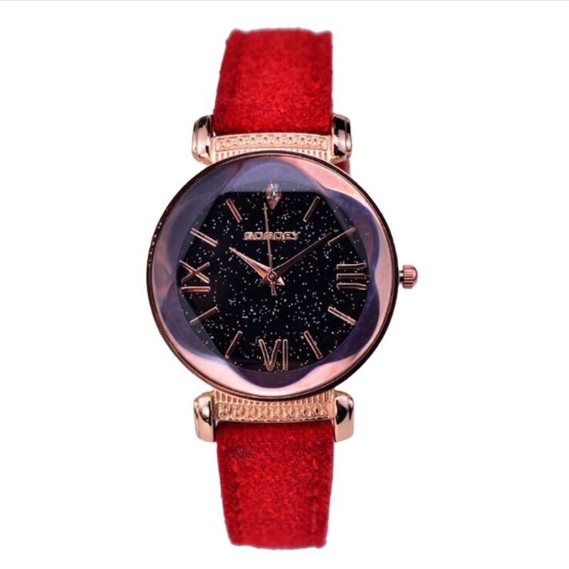 Nowa marka modowa różany złoty skórzany zegarek damski damski casual dress zegarek kwarcowy reloj mujer damski zegarek na rękę