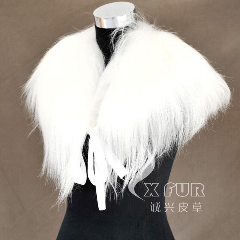 Free Shipping CX-A-48B Women Detachable Fur Collar Goat Fur Collares