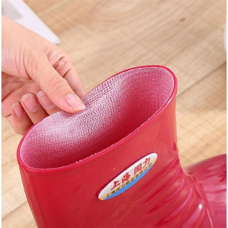 Japanese Style Women's Rain Boots Summer Waterproof Rubber Female Raining Boots Shoes Non-slip Boots