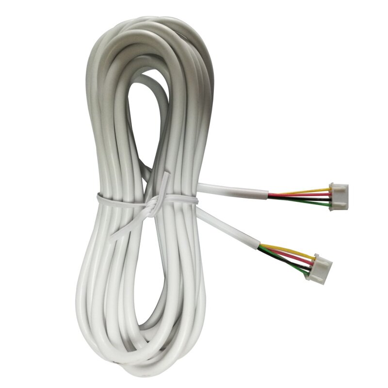 Sysd Deur Kabel 5M 2.54*4P 4 Wire Kabel Voor Video Intercom Kleur Video Deurtelefoon Deurbel bedrade Intercom Aansluitkabel