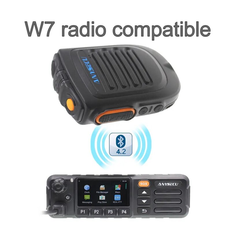 Mikrofon Bluetooth B01 ręczny mikrofon bezprzewodowy do 3G 4G Newwork Radio IP z REALPTT ZELLO App telefon komórkowy z androidem