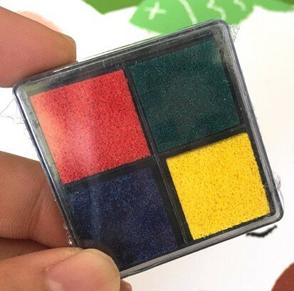4colors/set Cute Inkpad Craft Oil Based Diy Ink Pads for Rubber Stamps Scrapbook Wedding Decor Fingerprint Stamp Pad