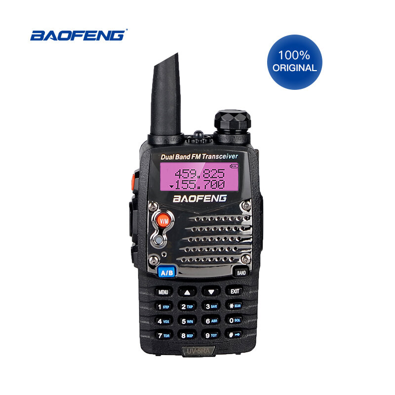 BAOFENG-Walkie Talkie de UV-5RA, Radio Comunicador de doble banda, 2 vías, 100% Original