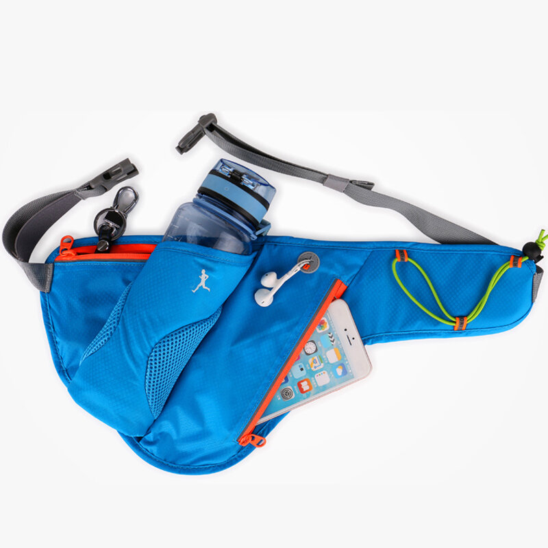 Спортивная забавная сумка для мужчин и женщин, поясной кошелек для бега, искусственный карман, чехол для тренажерного зала, велоспорта, походов, прогулок, с сумкой для бутылки с водой
