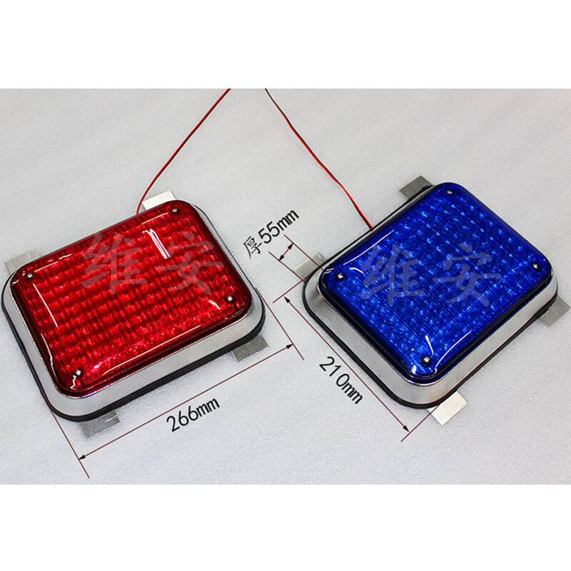 Nuevos productos, módulo LED de tráfico rojo o azul, luz solar intermitente para exteriores