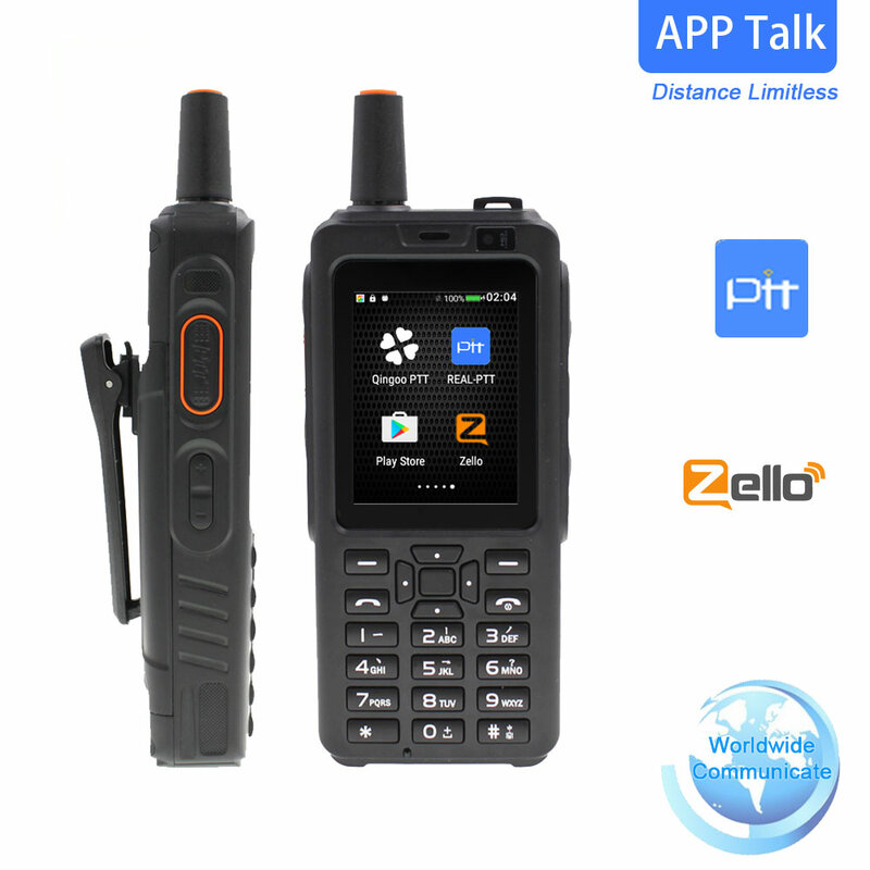 UNIWA F40 Walkie Talkie 4G LTE POC Telefono 7S + Telefone Rádio Android 6.0 Zello GPS Rádio Terminal Móvel Dual SIM Transceptor FM