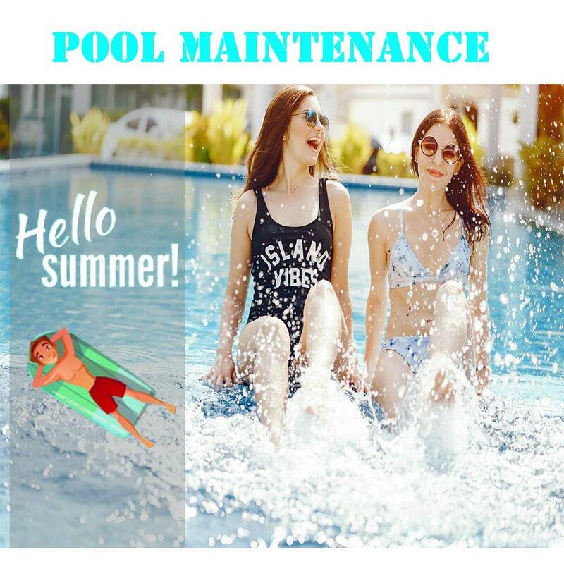 6-In-1 Swimming Pool PH Test Paper Residual Chlorine PH Value Alkalinity Hardness Test Strip PH Tester Pool Cleaner Accessories