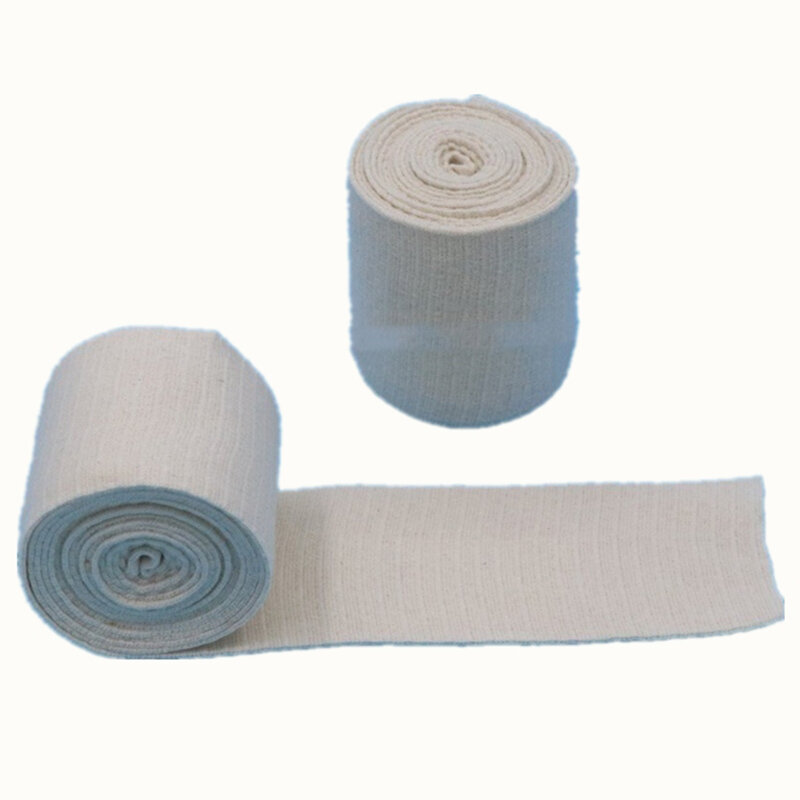 1 Roll Spandex Cotton Bandage Hook Closure Elastic Bandages Sport Stovepipe Postpartum Slimming First Aid Treatment Bandage
