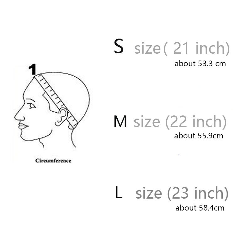 Gorro de Peluca de tejido en U, 2Clips, base interior para hacer extensiones de cabello, Color negro, tamaño S/M/L, 1 unidad