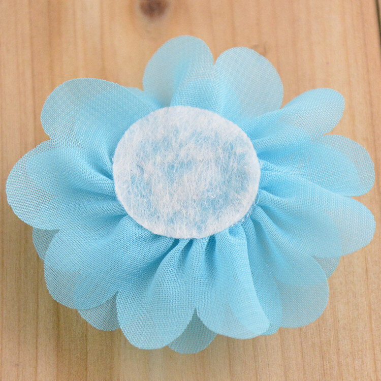 2 "Chiffon Rose Flower, 3D Dekorasi Appliques 100 PCS/LOT