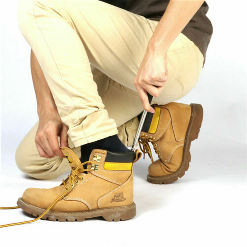 Bocina de zapato de mango largo, bocina de zapato Flexible de acero inoxidable y plata, herramienta para levantar zapatos, herramienta profesional de cuchara para zapatos, 30,5-64 cm