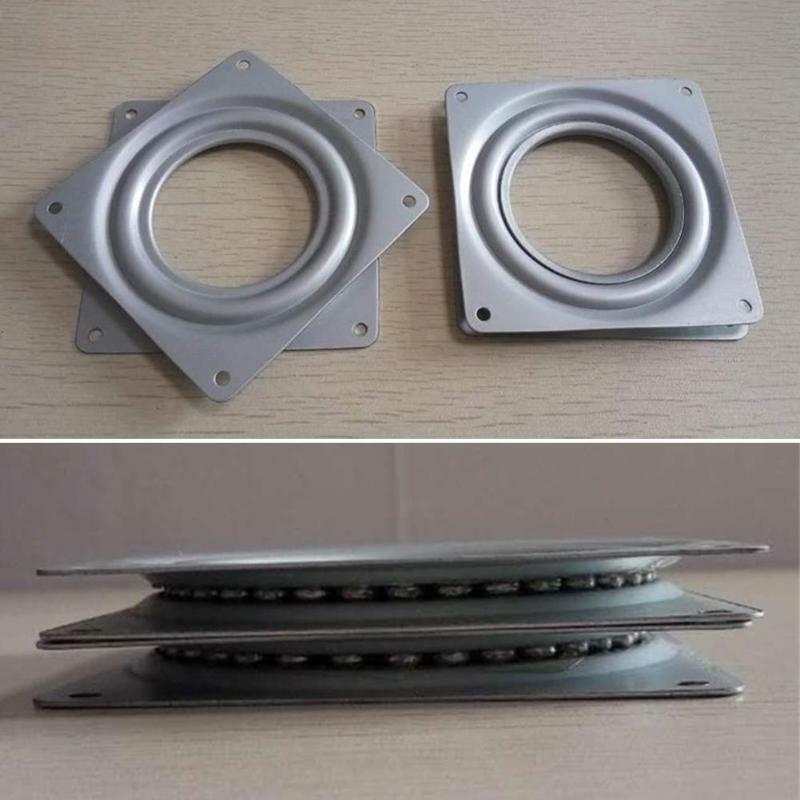4.5inch Square Exhibition Turntable Bearing Swivel Plates Base Mechanical Projects Hinges Mechanism Hardware Fitting Rotary Tool