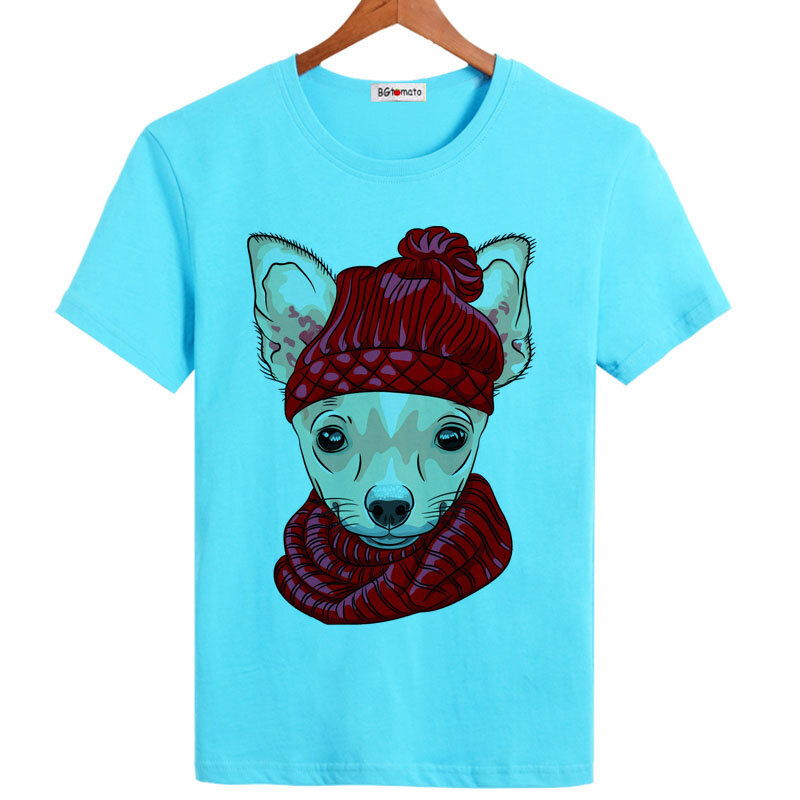 Мужские футболки с рисунком милого питомца собаки кота, Лидер продаж, популярные модные рубашки, повседневная одежда