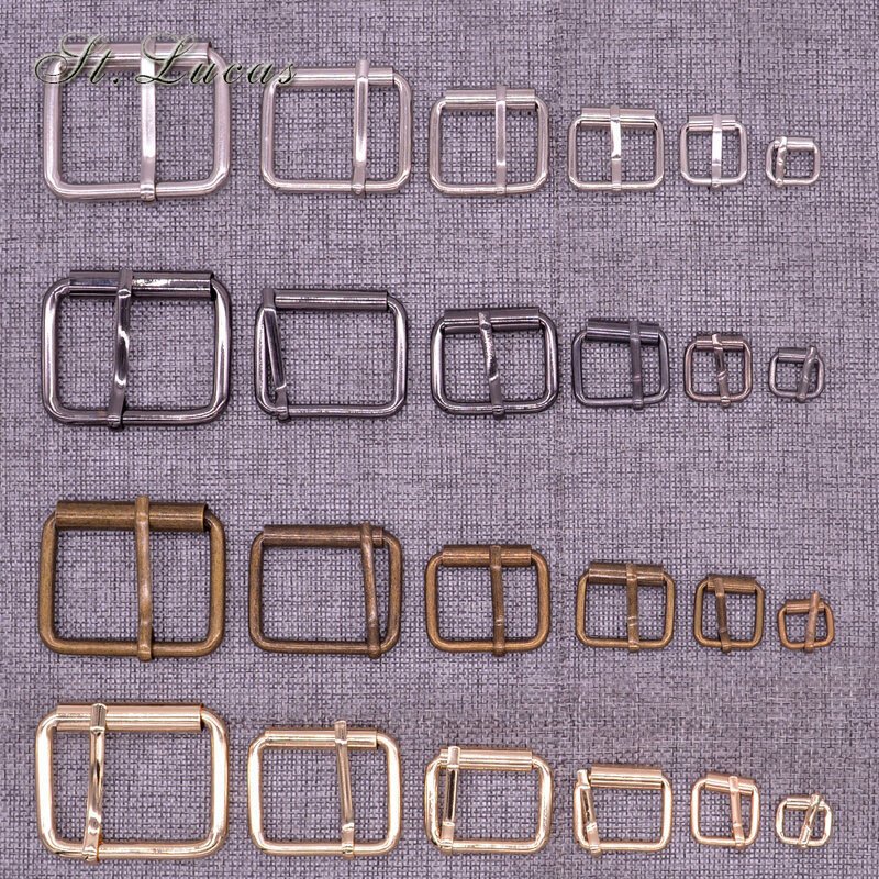 Chaussures en métal bronze argenté, 10mm/20mm/25mm/30mm/40mm, carré or, boucle de ceinture, décoration bricolage, accessoire de couture, nouveau, 10 pièces/lot