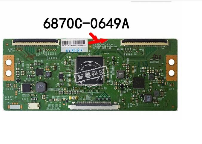 T-COn 6870C-0649A Logic Boardสำหรับ/เชื่อมต่อกับT-CONเชื่อมต่อบอร์ด
