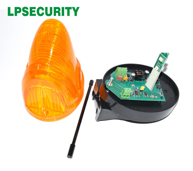 Led ou lâmpada de alarme para antena, 12v 24v 220v, luz estroboscópica de emergência, montagem na parede para abridor de portão sem som