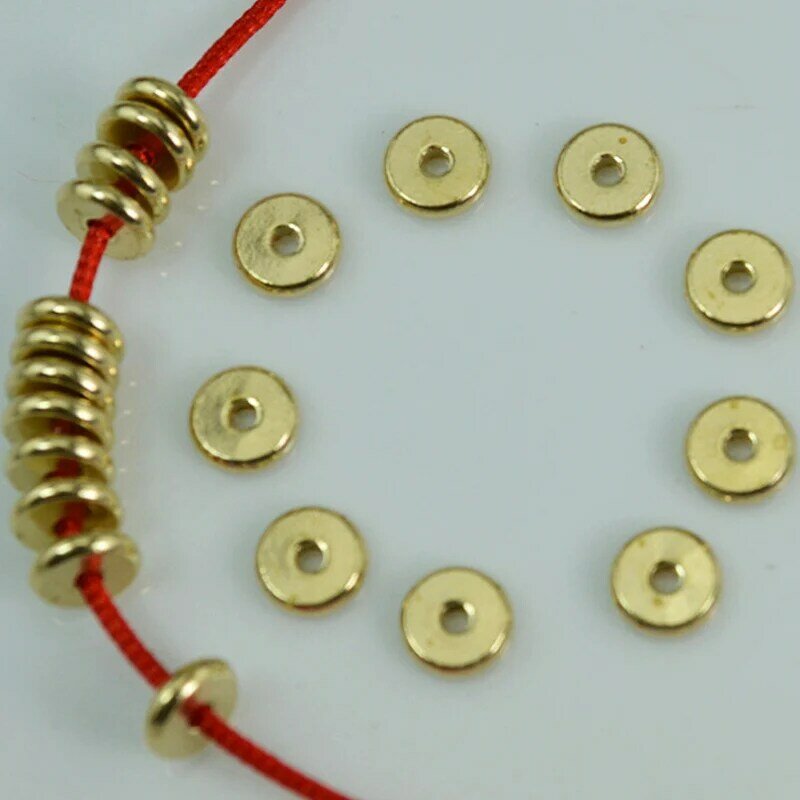 Copper spacer beads Tasbih accessori raccordi In Metallo nappe Rosario accessori bracciali LXPJ025