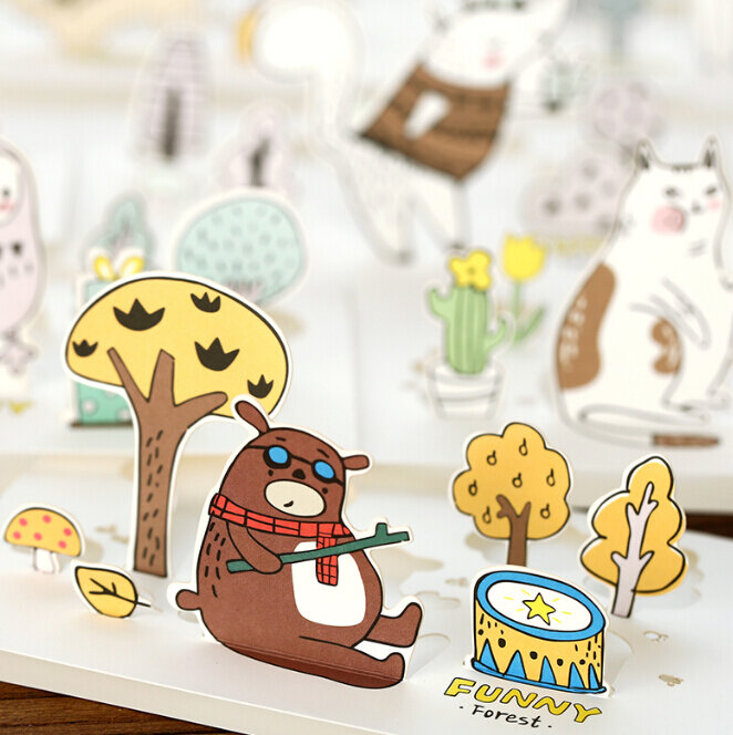 1 sztuk/partia Cute Cartoon serii kartki z życzeniami prezent kartka urodzinowa (tt-4053)
