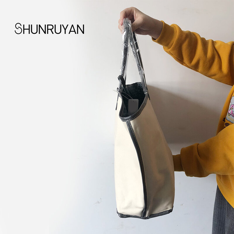 SHUNRUYAN nuevo PU Bolsos Mujer bolsos de hombro bolsa mujer Casual Tote mujeres mensajero bolsa